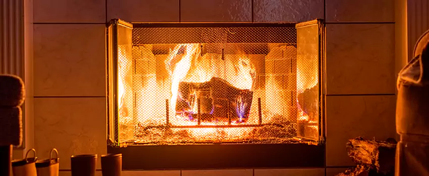 Mendota Hearth Landscape Fireplace Installation in Charleston, Illinois