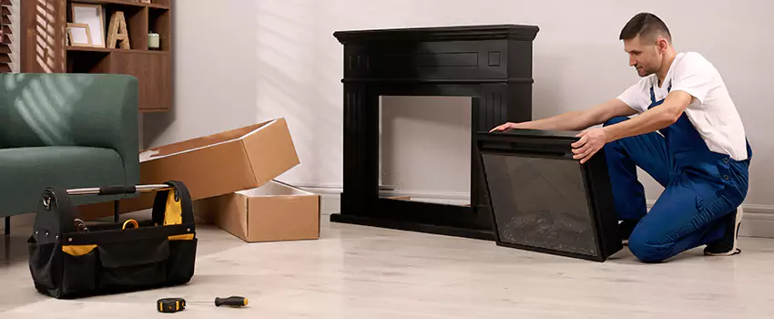 Old Rusted Metal Fireplace Repair And Replacement in Charleston, IL