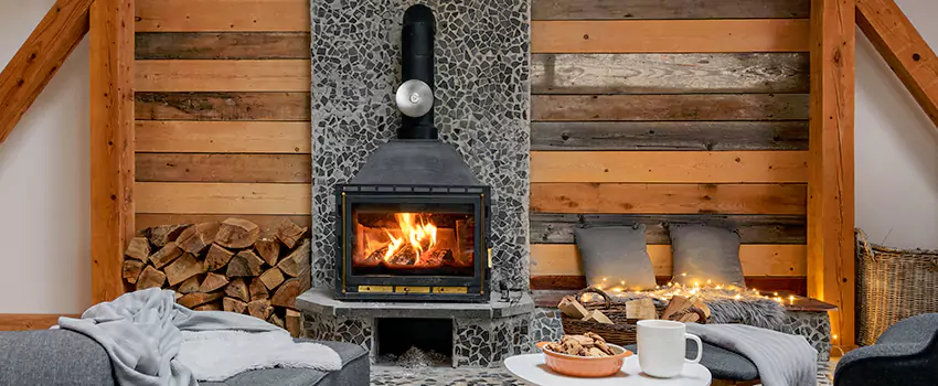 Thelin Hearth Products Direct Vent Gas Stove Fireplace Inspection in Charleston, Illinois